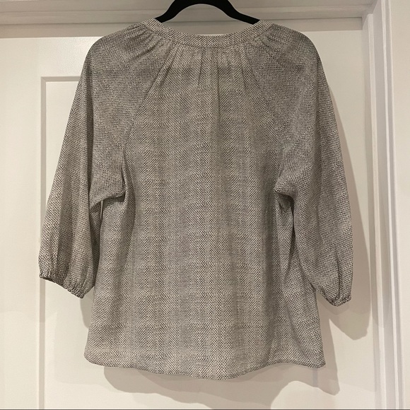 Joie Addie B Popover Silk Blouse in Python - Picture 7 of 9